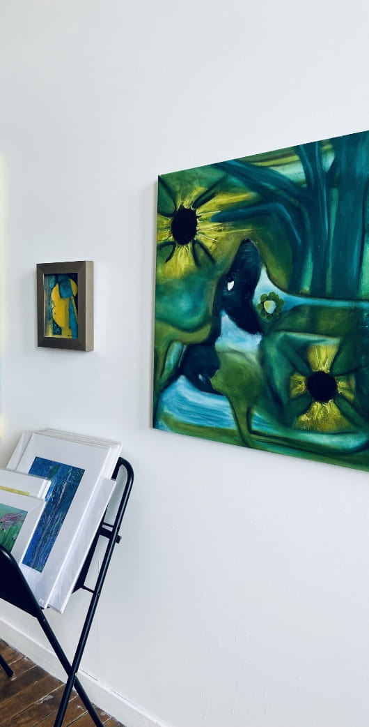A flower abstract art