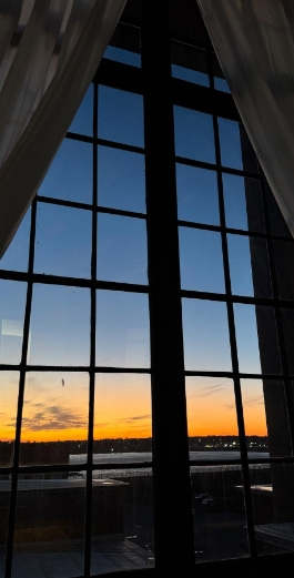 Leasing photo 1 Nighttime shot looking out the window